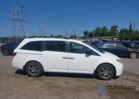 2013 Honda Odyssey Ex-L из США, поврежденный, VIN 5FNRL5H6XDB039867